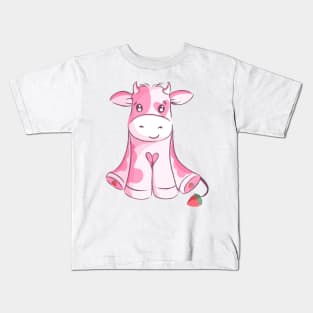 Strawberry Cow Kids T-Shirt